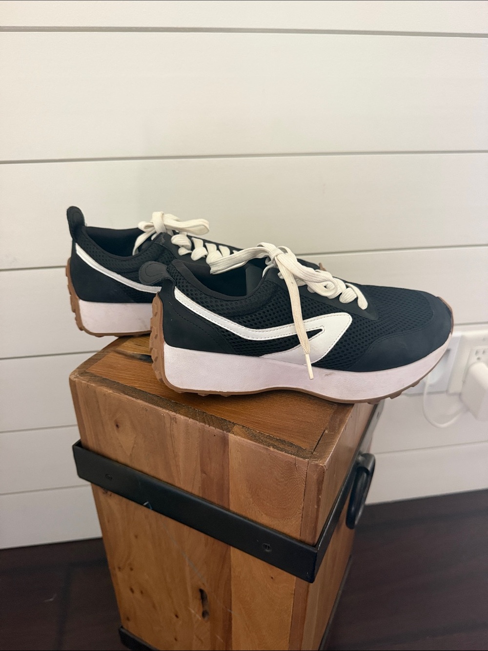 Dolce Vita Black and White Women's Sneakers